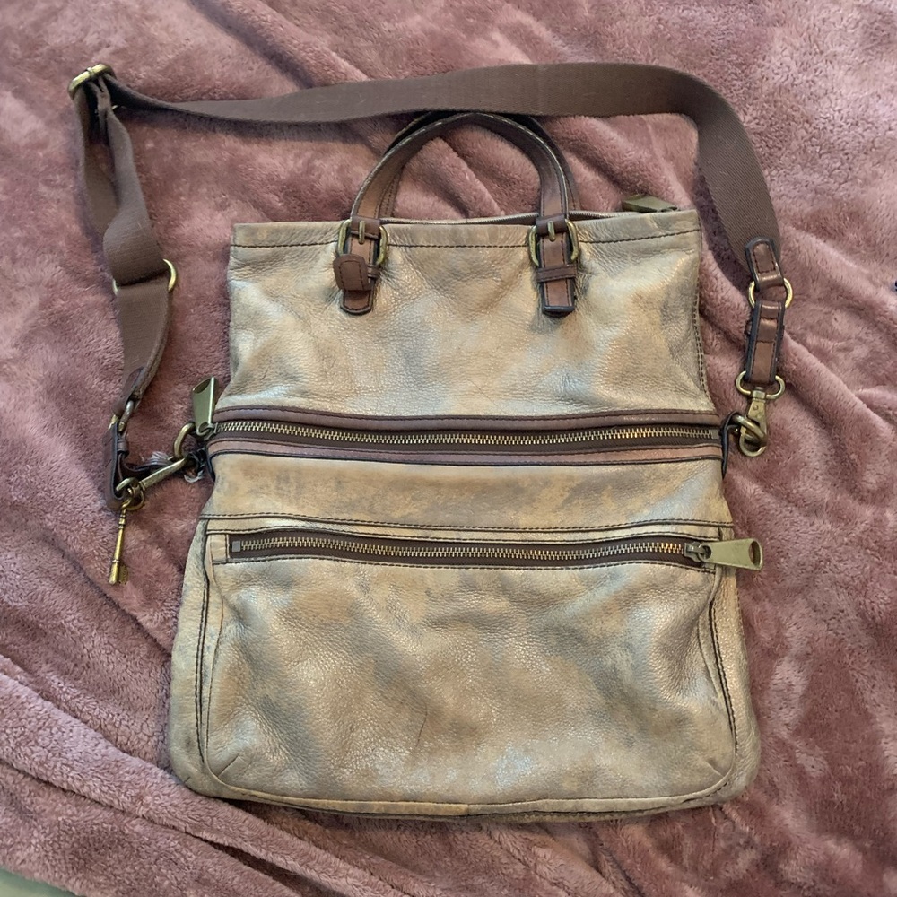 Fossil VINTAGE explorer crossbody bag - Large